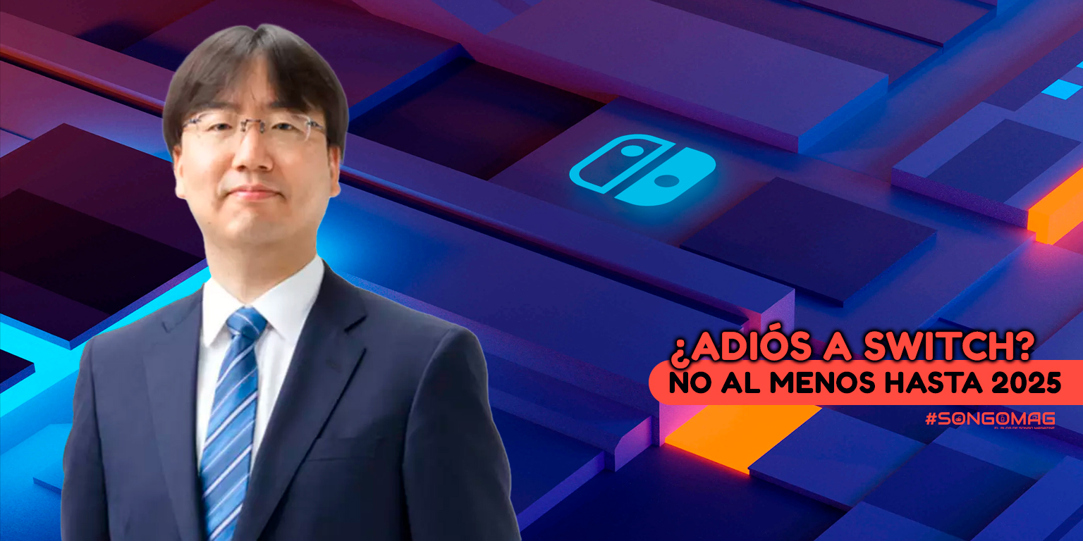 Shuntaro Furukawa con fondo de Nintendo Switch.