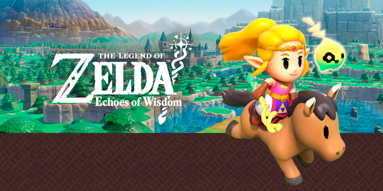 La Princesa Zelda montando un caballo en Zelda: Echoes of Wisdom